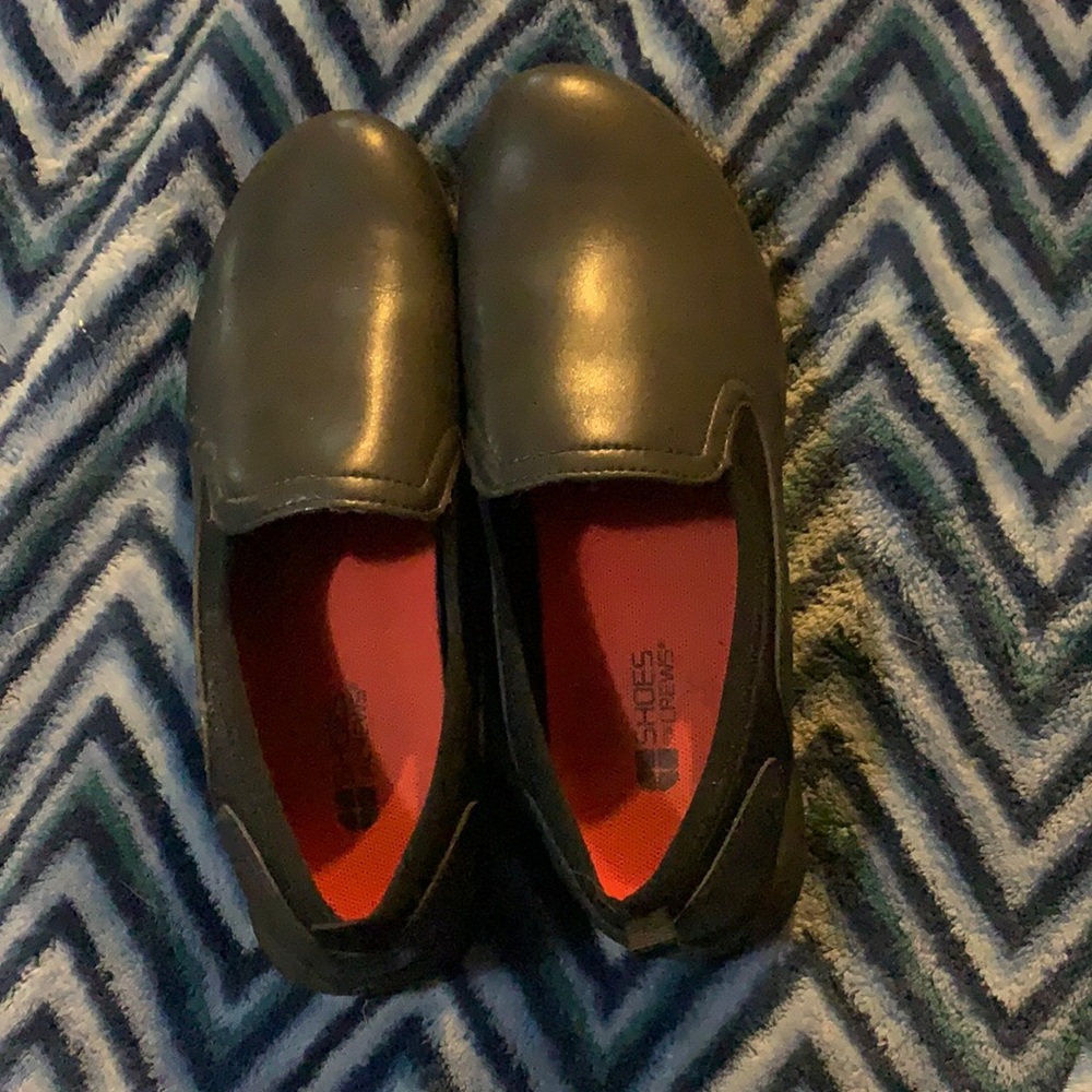 Brand new non slip black work slip on shoes!